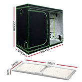 Green Fingers Grow Tent Light Kit 240x120x200CM 2200W LED Full Spectrum